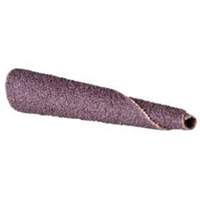 Cartouche de bande abrasive conique ALO, 320 Grain, 5/16" dia., Oxyde d'aluminium, 1-1/2" lo, 1/4" Dimension de l'arbre NTL Industrial