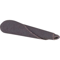 Cartouche de bande abrasive conique ALO, 320 Grain, 3/16" dia., Oxyde d'aluminium, 1" lo, 1/8" Dimension de l'arbre NTL Industrial