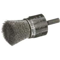 Brosse mont&eacute;e &agrave; fils ondul&eacute;s, 1", Fils 0,006" NTL Industrial