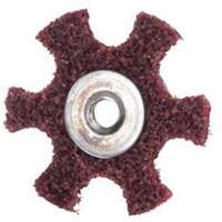 Abrasotex Surface Preparation Star, 4" Dia., Medium Grit, Aluminum Oxide NTL Industrial