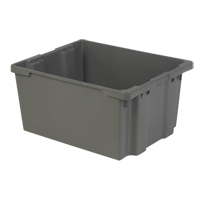 Contenants Stack-N-Nest Polylewton, 15,1" x 30,1" x 24", Gris NTL Industrial