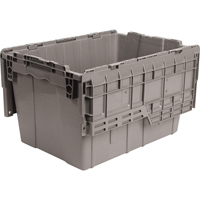 Flipak<sup>®</sup> Polyethylene Plastic (PE) Distribution Containers, 21.8" x 15.2" x 12.9", Grey CA462 | NTL Industrial