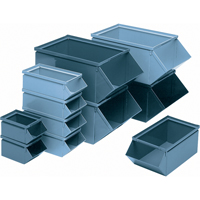 Steel Bin, 100 lbs. Cap., 4-1/2" W x 8" D x 4-1/2" H, Blue CA765 | NTL Industrial