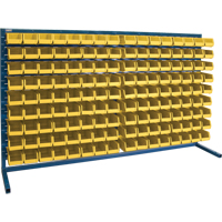 Rayonnage &agrave; persienne avec bacs, 144 bacs, 72" la x 15" p x 40" h NTL Industrial