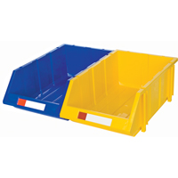 Stack & Hang Bin, 11-13/16" W x 7" H x 17-11/16" D, Yellow NTL Industrial