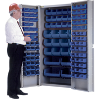 Deep-Door Combination Cabinet, 38" W x 24" D x 72" H, 36 Shelves CB443 | NTL Industrial