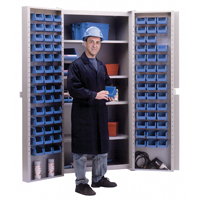 Deep-Door Combination Cabinet, 38" W x 24" D x 72" H, 4 Shelves CB446 | NTL Industrial