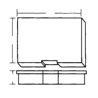 Boîte &agrave; compartiments, Plastique, 15-1/2" la x 11-3/4" p, 2-1/2" h, Gris NTL Industrial
