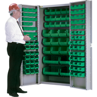Deep-Door Combination Cabinet, 38" W x 24" D x 72" H, 36 Shelves CB691 | NTL Industrial