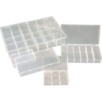 Boîte &agrave; compartiments K-Resin, Plastique, 36 compartiments, 6-9/16" la x 9-5/8" p, 1-1/2" h, Transparent NTL Industrial
