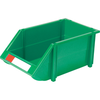 Stack & Hang Bin, 8-3/16" W x 6-3/16" H x 14" D, Green NTL Industrial