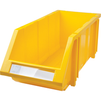 Stack & Hang Bin, 7-7/8" W x 7" H x 17-11/16" D, Yellow NTL Industrial