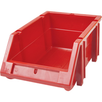 Stack & Hang Bin, 5-7/8" W x 4-11/16" H x 9-13/16" D, Red NTL Industrial