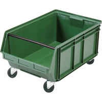 Mobile Giant Stacking Bin, 11-7/8" H x 18-3/8" W x 29" D, 150 lbs. Capacity, Green NTL Industrial