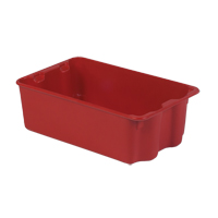 Contenants Stack-N-Nest Polylewton, 7,9" x 24" x 14,1", Rouge NTL Industrial