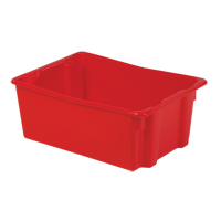 Contenants Stack-N-Nest Polylewton, 10,5" x 26,1" x 18,7", Rouge NTL Industrial