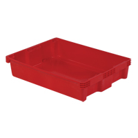 Contenants Stack-N-Nest Polylewton, 6,1" x 29,6" x 22,4", Rouge NTL Industrial