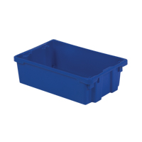 Contenants Stack-N-Nest Polylewton, 6,2" x 20,1" x 13", Bleu NTL Industrial