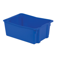 Contenants Stack-N-Nest Polylewton, 10,5" x 26,1" x 18,7", Bleu NTL Industrial