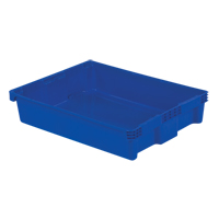 Contenants Stack-N-Nest Polylewton, 6,1" x 29,6" x 22,4", Bleu NTL Industrial
