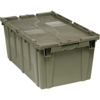 Boîte de transfert avec couvercle, 12,5" x  x , Gris NTL Industrial