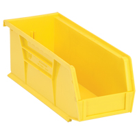 Ultra Stack & Hang Bin, 4-1/8" W x 4" H x 10-7/8" D, Yellow NTL Industrial