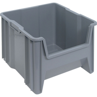 Giant Stacking Containers, 16.5" W x 17.5" D x 12.5" H, Grey CD578 | NTL Industrial