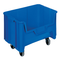 Mobile Giant Stack Container, 12-7/16" H x 19-7/8" W x 15-1/4" D, 250 lbs. Capacity, Blue CD934 | NTL Industrial