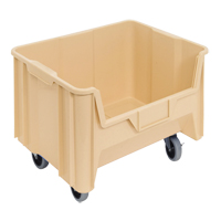 Mobile Giant Stack Container, 12-7/16" H x 19-7/8" W x 15-1/4" D, 250 lbs. Capacity, Ivory CD935 | NTL Industrial