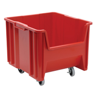 Mobile Giant Stack Container, 12-1/2" H x 16-1/2" W x 17-1/2" D, 250 lbs. Capacity, Red CD940 | NTL Industrial