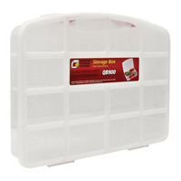 Clear Compartment Storage Box, 13" W x 10-1/4" D x 2-3/8" H, 10 Compartments NTL Industrial