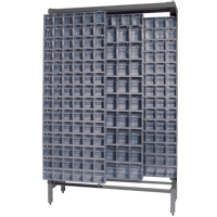 Syst&egrave;me de stockage &agrave; glissi&egrave;re &agrave; bacs basculants autonome, 48" la x 18" p x 77" h, 303 tiroirs NTL Industrial