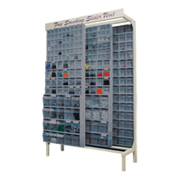 Syst&egrave;me de stockage &agrave; glissi&egrave;re &agrave; bacs basculants autonome, 48" la x 18" p x 77" h, 112 tiroirs NTL Industrial