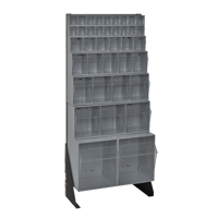 Tip-Out Bins Stand, 23-5/8" W x 8" D x 52" H, 38 Drawers CE962 | NTL Industrial