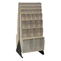 Tip-Out Bins Stand, 23-5/8" W x 16" D x 52" H, 76 Drawers CE970 | NTL Industrial