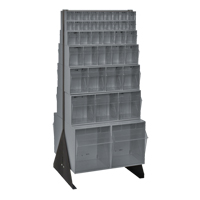 Tip-Out Bins Stand, 23-5/8" W x 16" D x 52" H, 76 Drawers CE971 | NTL Industrial