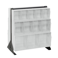 Tip-Out Bins Stand, 23-5/8" W x 16" D x 28" H, 24 Drawers CE972 | NTL Industrial