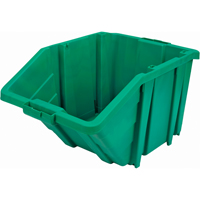 Jumbo Plastic Bin, 15-1/2" W x 13" H x 25" D, Green, 200 lbs. Capacity NTL Industrial