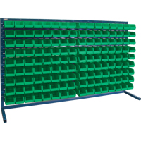 Louvered Rack with Bins, 144 Bins, 72" W x 15" D x 40" H CF365 | NTL Industrial
