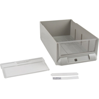 Replacement Drawer for KPC-200 Parts Cabinets, Plastic, 5-3/8" W x 9-13/16" D x 3-3/10" H, Grey CF481 | NTL Industrial