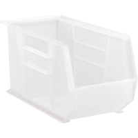 Bac transparent ultra empilable & suspendable, 8-1/4" la, 9" h x 18" p, Transparent NTL Industrial