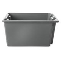 Caisse-palette empilable et emboîtable, 10" x 15,5" x 19,5", Gris NTL Industrial