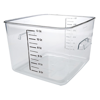 Rubbermaid<sup>®</sup> Space Saving Square Container, Plastic, 11.4 L Capacity, Clear CF708 | NTL Industrial