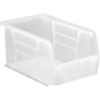 Clear-View Ultra Stack & Hang Bin, 6" W x 5" H x 9-1/4" D, Clear NTL Industrial