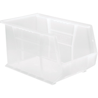 Clear-View Ultra Stack & Hang Bin, 8-1/4" W x 8" H x 13-5/8" D, Clear NTL Industrial