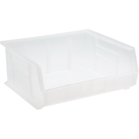 Clear-View Ultra Stack & Hang Bin, 16-1/2" W x 7" H x 14-3/4" D, Clear NTL Industrial