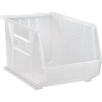 Clear-View Ultra Stack & Hang Bin, 11" W x 10" H x 18" D, Clear NTL Industrial