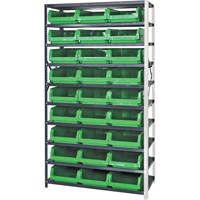 &eacute;l&eacute;ment de rayonnage avec bacs empilables, Acier, Bac Magnum, Capacit&eacute; 650 lb, 42" la x 76" h NTL Industrial
