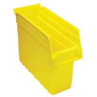 Store-Max Shelf Bins, 4-3/8" W x 8" H x 11-5/8" D, Yellow, 44 lbs. Capacity NTL Industrial