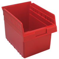 Bacs pour &eacute;tag&egrave;re Store-Max, 8-3/8" la x 8" H x 11-5/8" p, Rouge, Capacit&eacute; 44 lb NTL Industrial